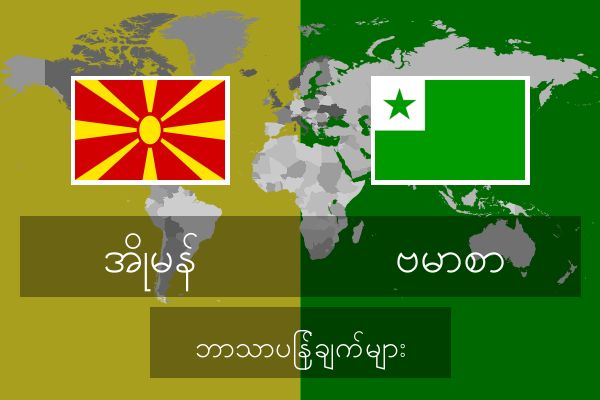  ဗမာစာ ဘာသာပြန်ချက်များ