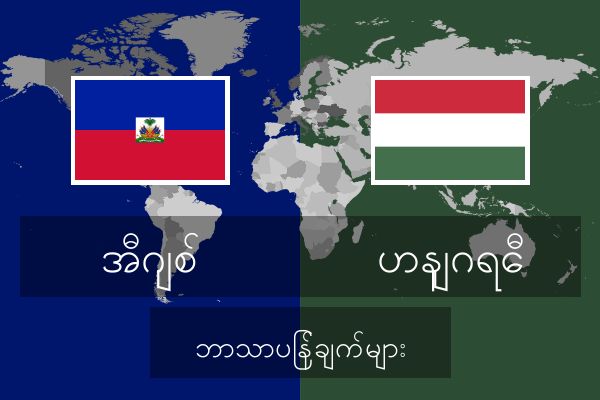  ဟနျဂရေီ ဘာသာပြန်ချက်များ