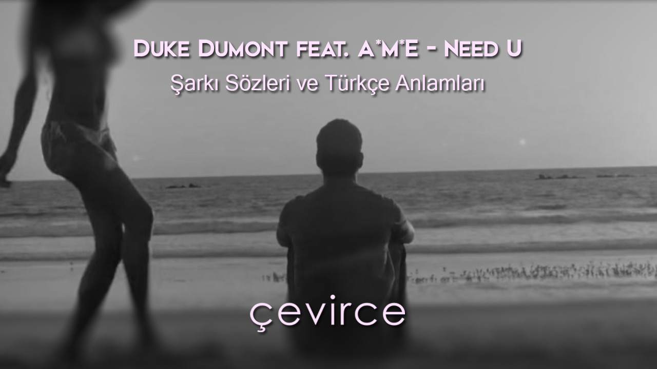 Duke Dumont feat. A*M*E – Need U Şarkı Sözleri ve Türkçe Anlamları