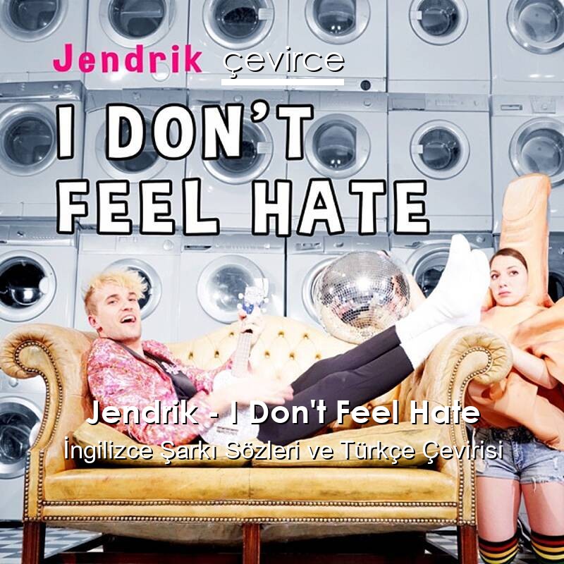 Jendrik – I Don’t Feel Hate İngilizce Sözleri Türkçe Anlamları