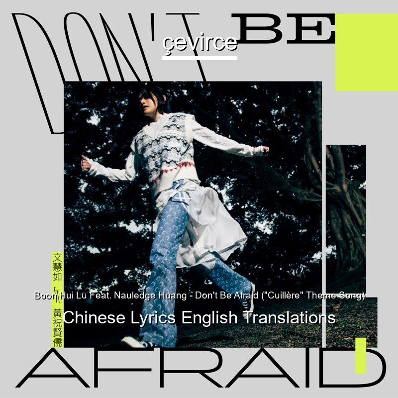 Boon Hui Lu Feat. Nauledge Huang – Don’t Be Afraid (“Cuillère” Theme Song) Chinese Lyrics English Translations