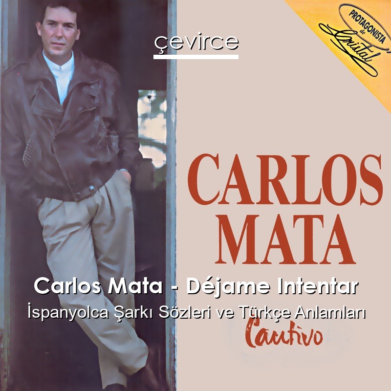 Carlos Mata – Déjame Intentar İspanyolca Sözleri Türkçe Anlamları