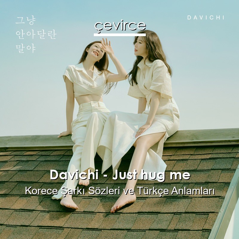 Davichi – Just hug me Korece Sözleri Türkçe Anlamları