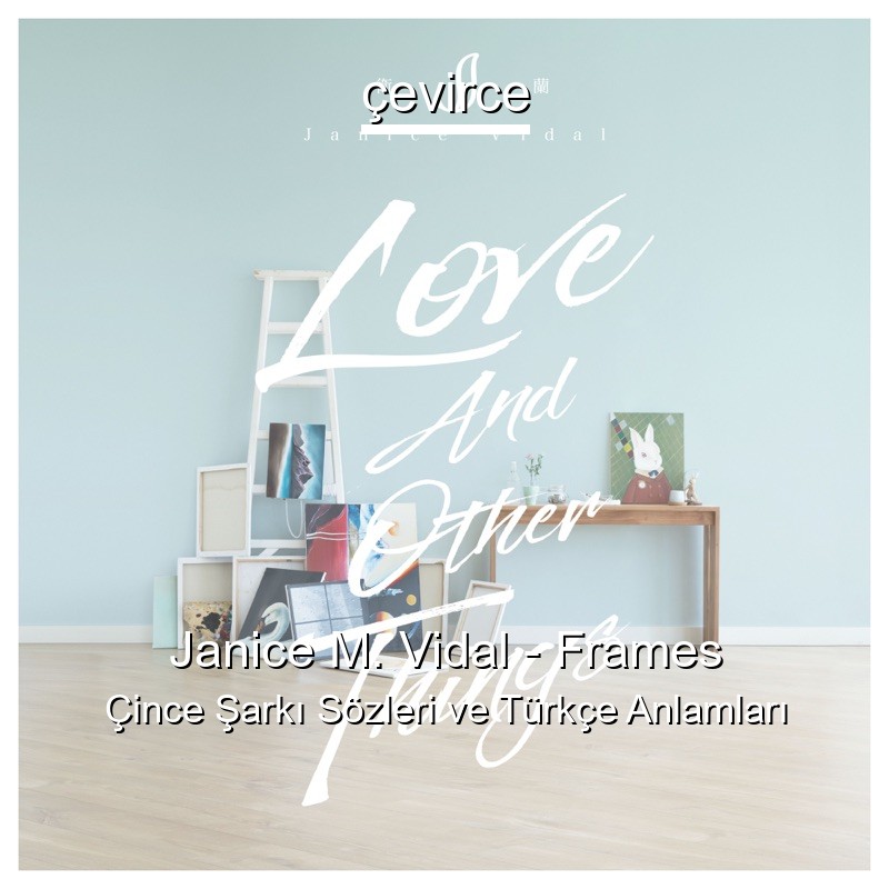 Janice M. Vidal – Frames Çince Sözleri Türkçe Anlamları