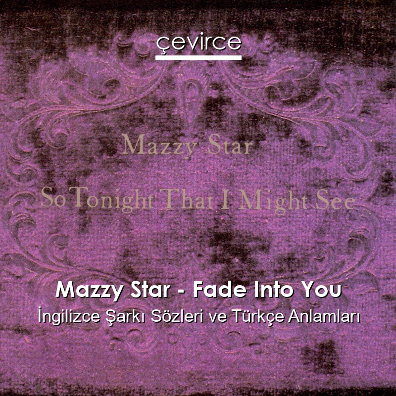 Mazzy Star – Fade Into You İngilizce Sözleri Türkçe Anlamları