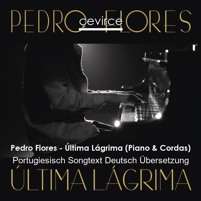 Pedro Flores – Última Lágrima (Piano & Cordas) Portugiesisch Songtext Deutsch Übersetzung