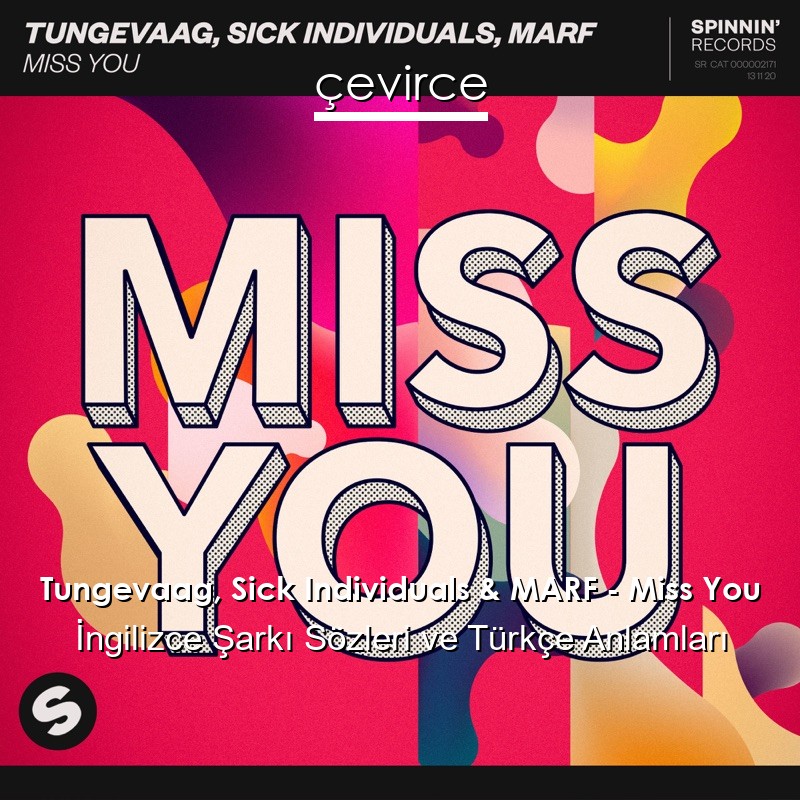 Tungevaag, Sick Individuals & MARF – Miss You İngilizce Sözleri Türkçe Anlamları