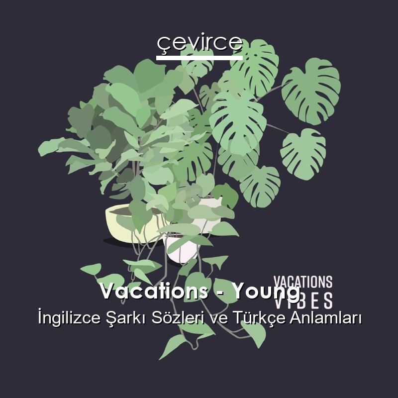Vacations – Young İngilizce Sözleri Türkçe Anlamları