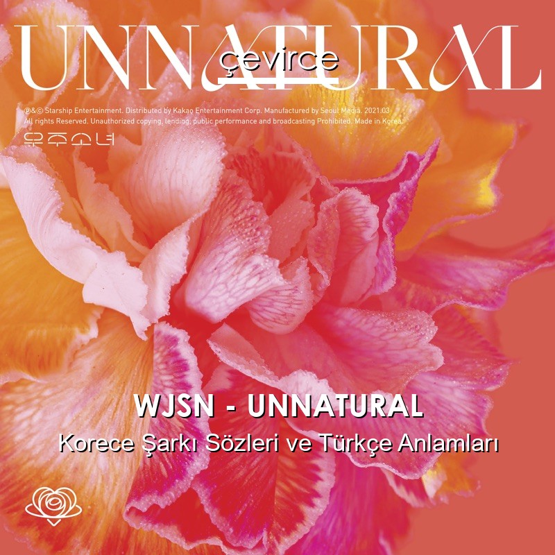 WJSN – UNNATURAL Korece Sözleri Türkçe Anlamları