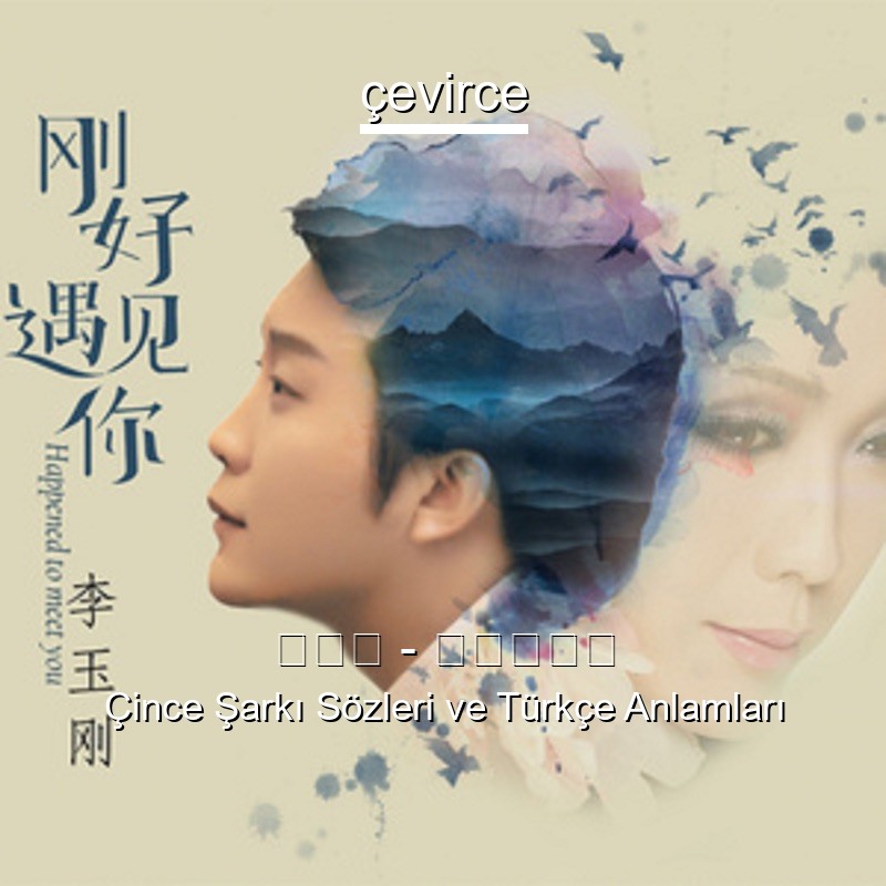 李玉刚 – 刚好遇见你 Çince Sözleri Türkçe Anlamları