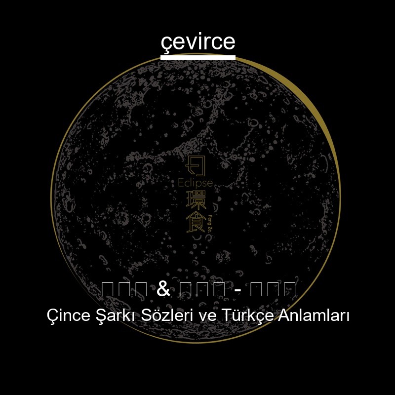 邱鋒澤 & 黃偉晉 – 潛台詞 Çince Sözleri Türkçe Anlamları