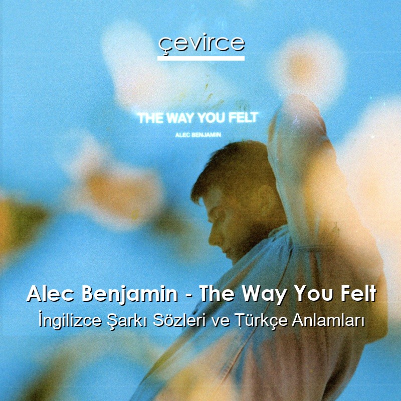 Alec Benjamin – The Way You Felt İngilizce Şarkı Sözleri Türkçe Anlamları
