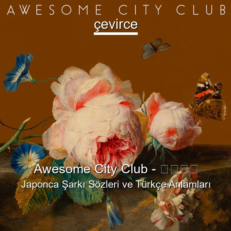 Awesome City Club – またたき Japonca Şarkı Sözleri Türkçe Anlamları