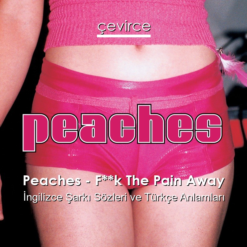Peaches – F**k The Pain Away İngilizce Şarkı Sözleri Türkçe Anlamları