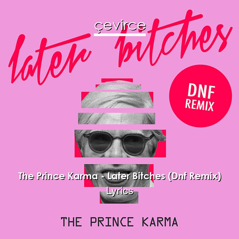 The Prince Karma – Later Bitches (Dnf Remix) Lyrics