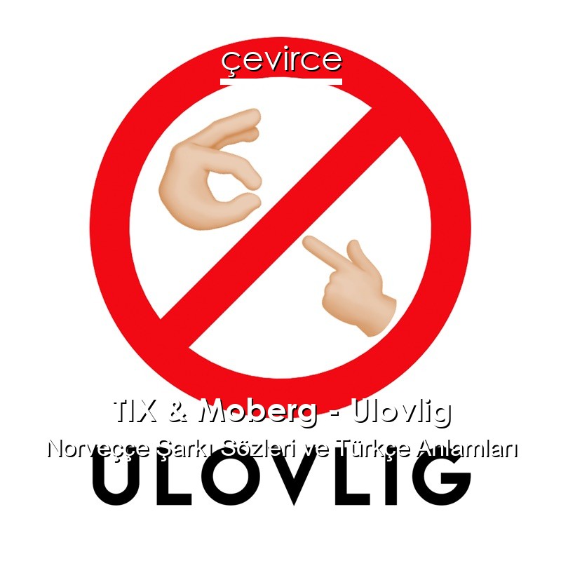 TIX & Moberg – Ulovlig Norveççe Şarkı Sözleri Türkçe Anlamları