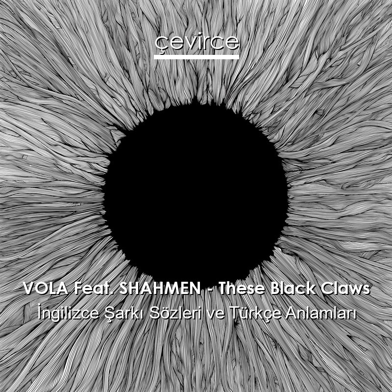 VOLA Feat. SHAHMEN – These Black Claws İngilizce Şarkı Sözleri Türkçe Anlamları