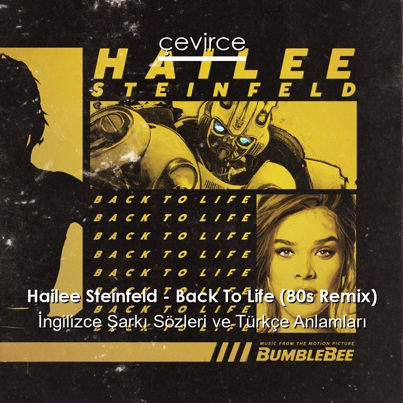 Hailee Steinfeld – Back To Life (80s Remix) İngilizce Şarkı Sözleri Türkçe Anlamları