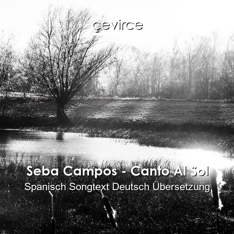 Seba Campos – Canto Al Sol Spanisch Songtext Deutsch Übersetzung
