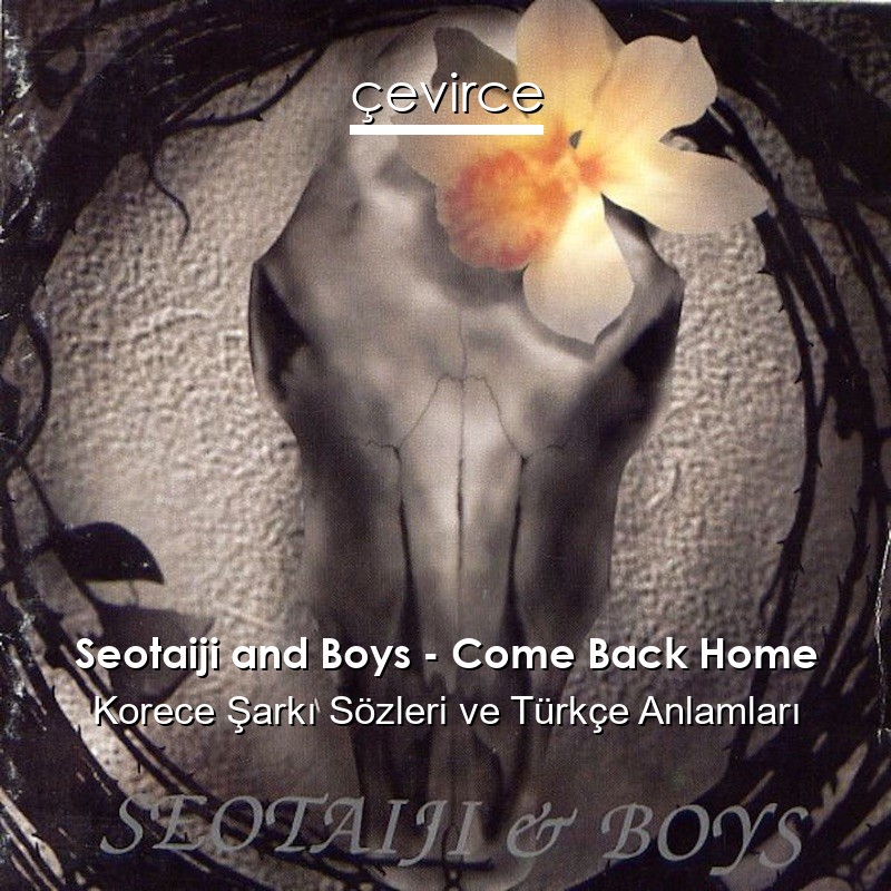 Seotaiji and Boys – Come Back Home Korece Şarkı Sözleri Türkçe Anlamları