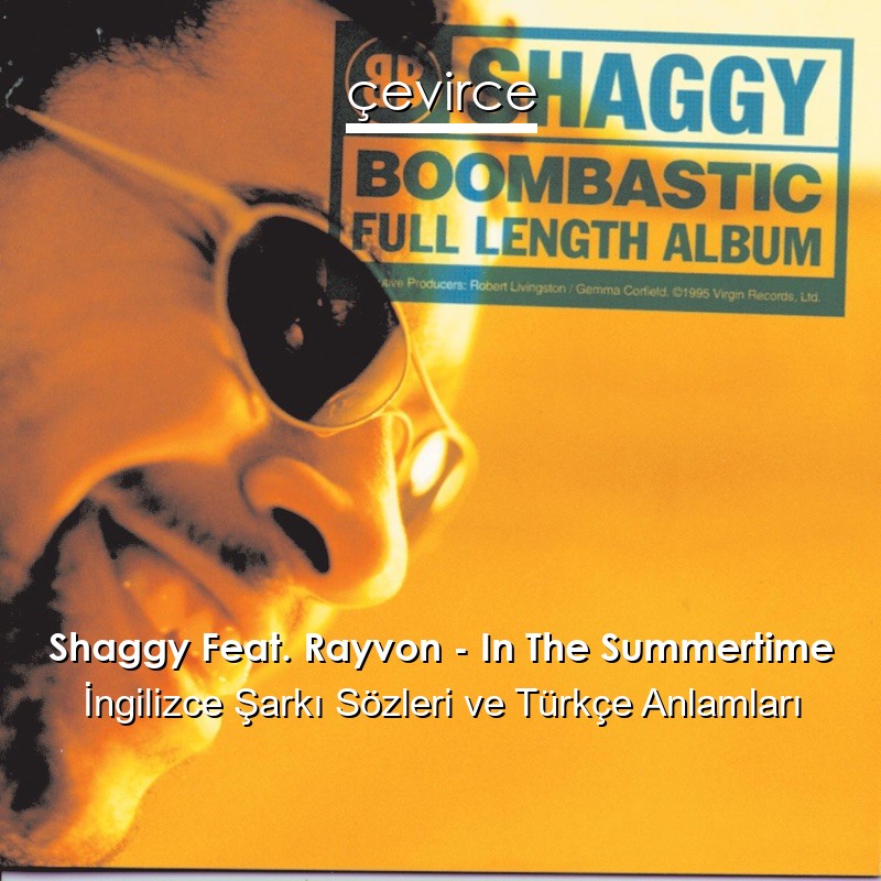 Shaggy Feat. Rayvon – In The Summertime İngilizce Şarkı Sözleri Türkçe Anlamları