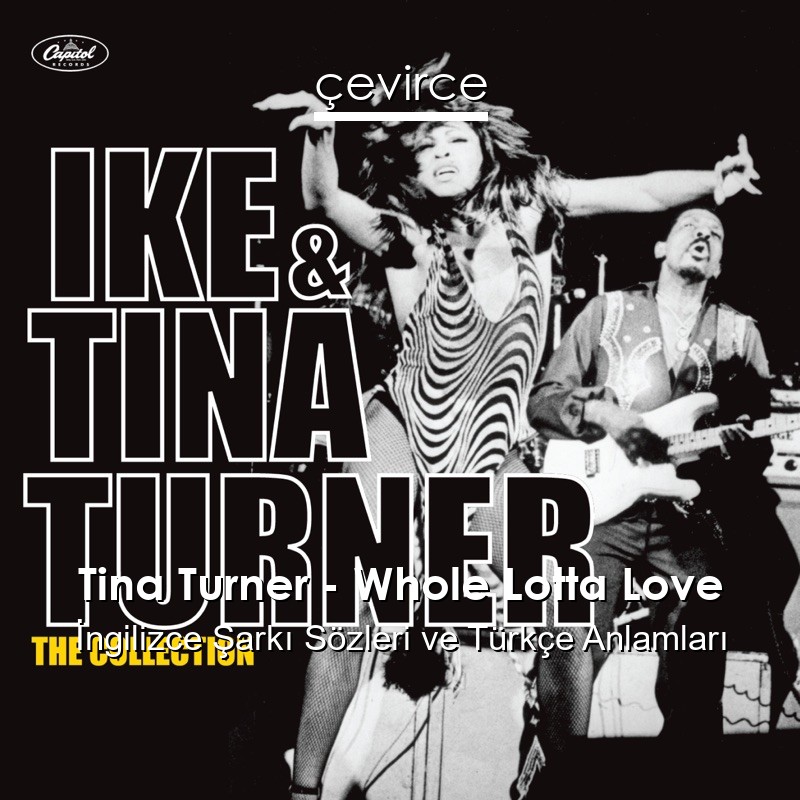 Tina Turner – Whole Lotta Love İngilizce Şarkı Sözleri Türkçe Anlamları