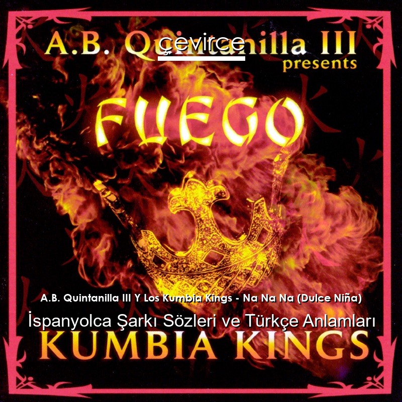 A.B. Quintanilla III Y Los Kumbia Kings – Na Na Na (Dulce Niña) İspanyolca Şarkı Sözleri Türkçe Anlamları