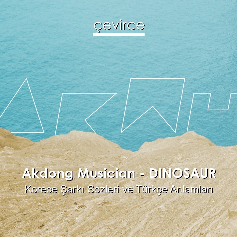 Akdong Musician – DINOSAUR Korece Şarkı Sözleri Türkçe Anlamları