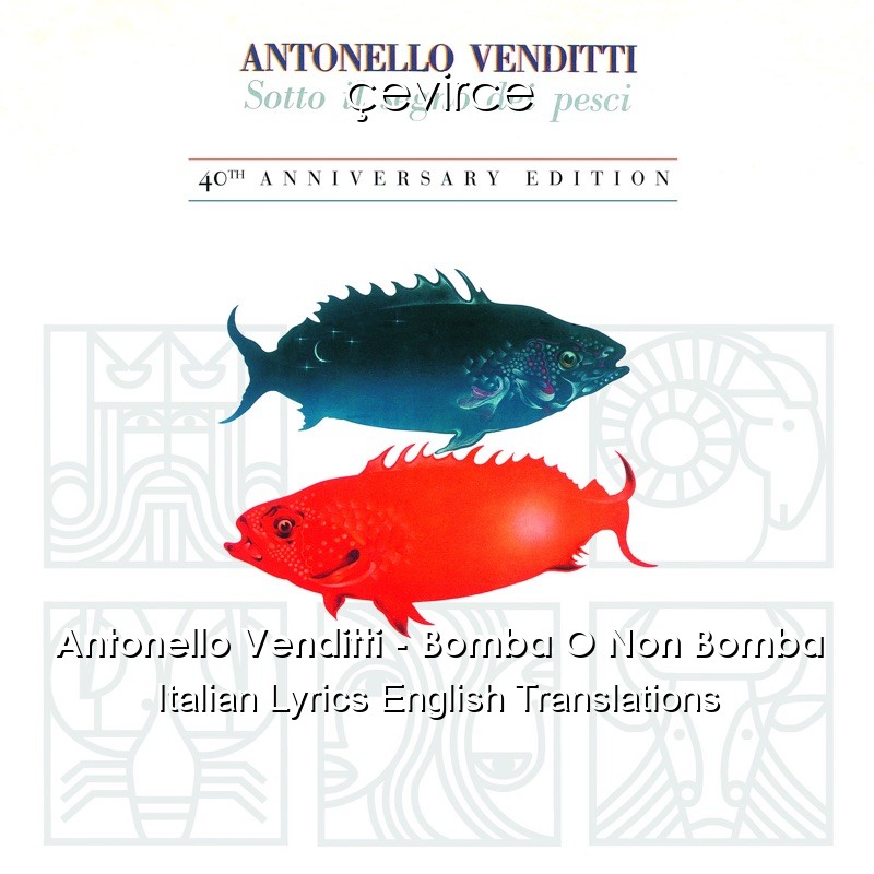 Antonello Venditti – Bomba O Non Bomba Italian Lyrics English Translations