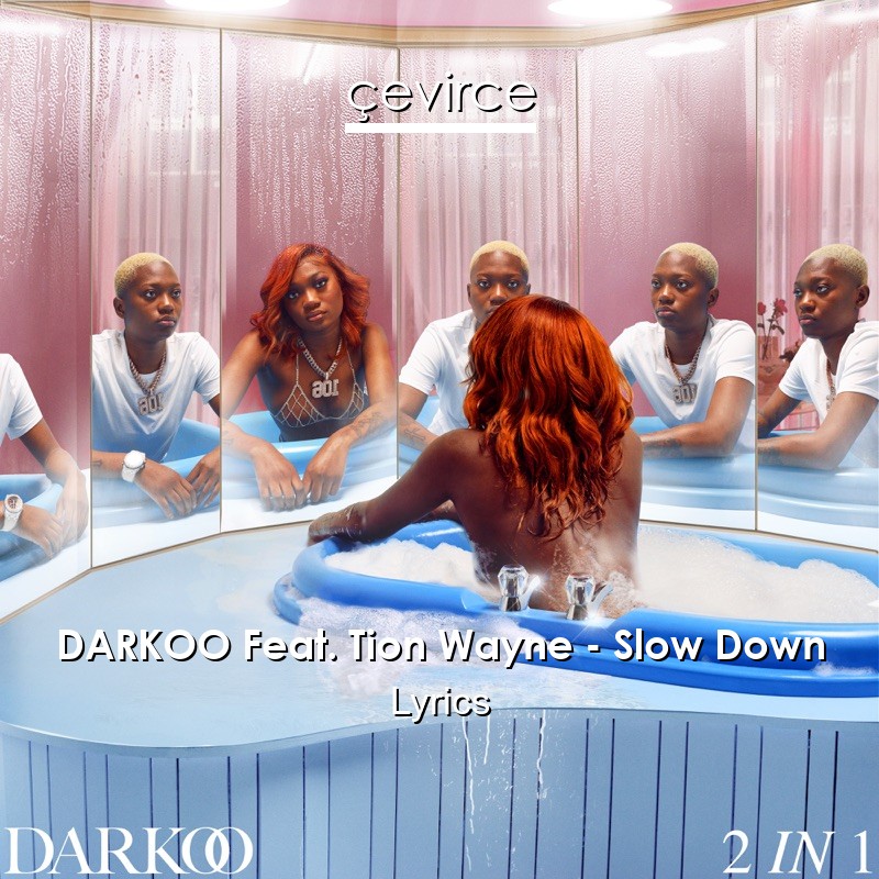 DARKOO Feat. Tion Wayne – Slow Down Lyrics