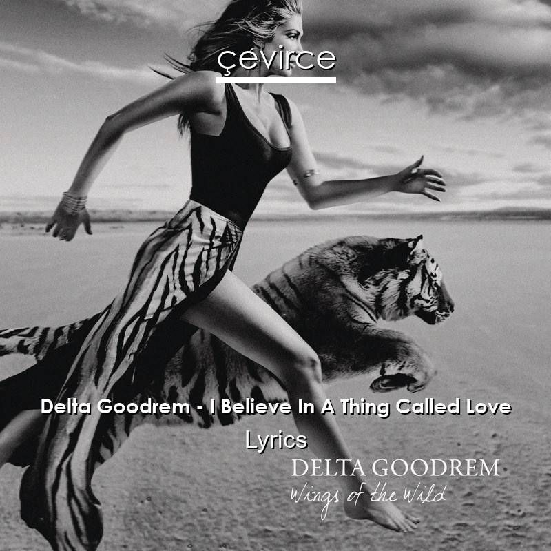 Delta Goodrem – I Believe In A Thing Called Love Lyrics