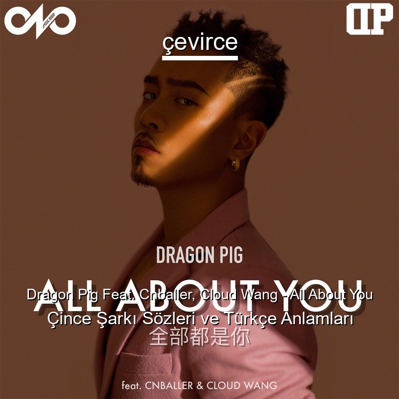 Dragon Pig Feat. Cnballer, Cloud Wang – All About You Çince Şarkı Sözleri Türkçe Anlamları