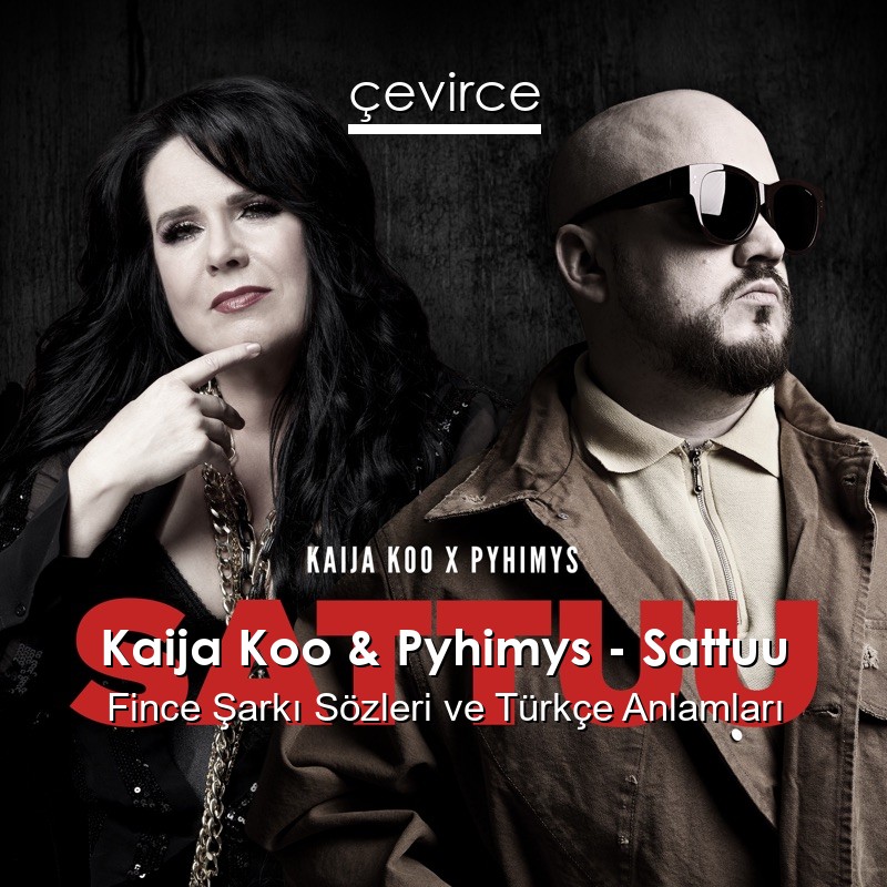 Kaija Koo & Pyhimys – Sattuu Fince Şarkı Sözleri Türkçe Anlamları