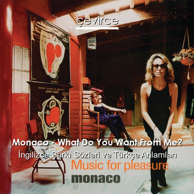 Monaco – What Do You Want From Me? İngilizce Şarkı Sözleri Türkçe Anlamları