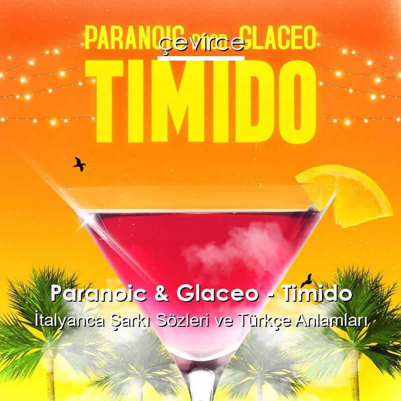 Paranoic & Glaceo – Timido İtalyanca Şarkı Sözleri Türkçe Anlamları