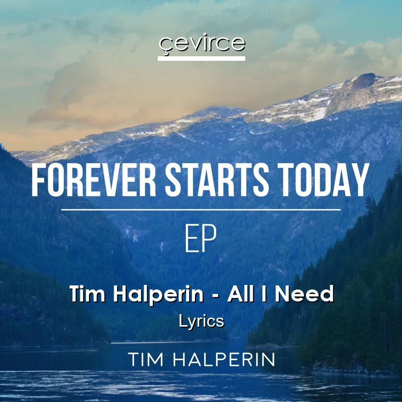 Tim Halperin – All I Need Lyrics