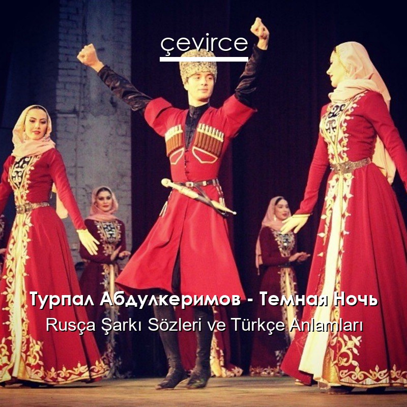 Турпал Абдулкеримов – Темная Ночь Rusça Şarkı Sözleri Türkçe Anlamları