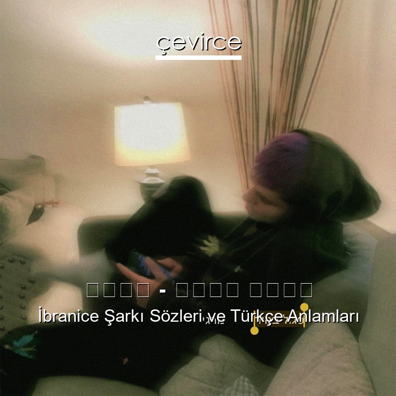 מרגי – סגול בהיר İbranice Şarkı Sözleri Türkçe Anlamları