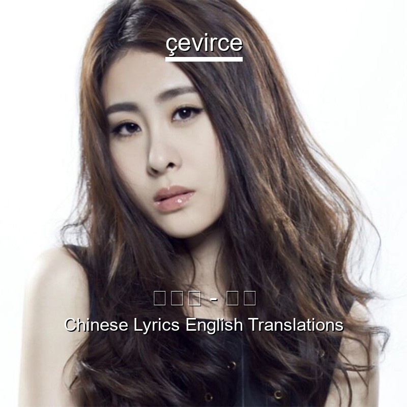 张碧晨 – 年轮 Chinese Lyrics English Translations