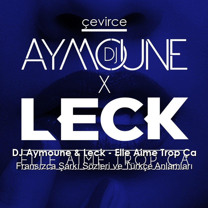 DJ Aymoune & Leck – Elle Aime Trop Ça Fransızca Şarkı Sözleri Türkçe Anlamları