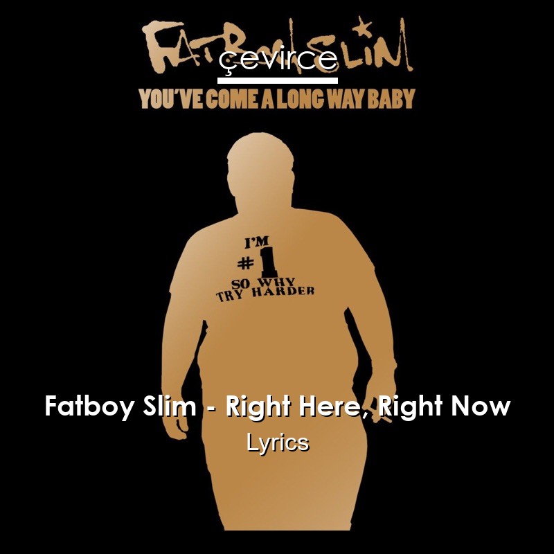 Fatboy Slim – Right Here, Right Now Lyrics