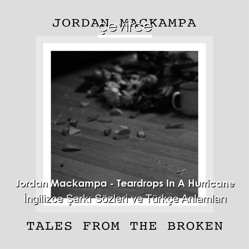 Jordan Mackampa – Teardrops In A Hurricane İngilizce Şarkı Sözleri Türkçe Anlamları
