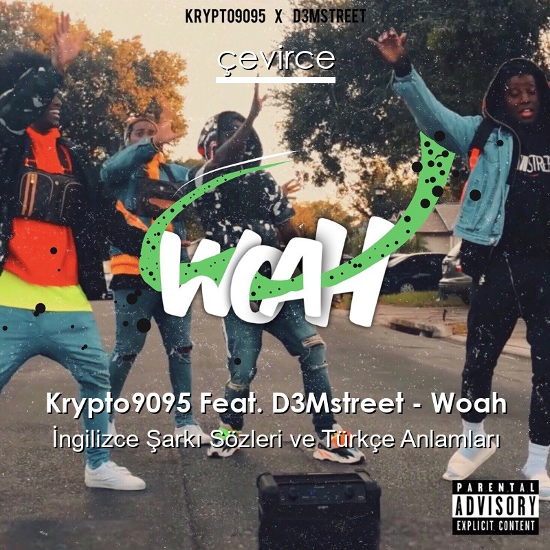 Krypto9095 Feat. D3Mstreet – Woah İngilizce Şarkı Sözleri Türkçe Anlamları