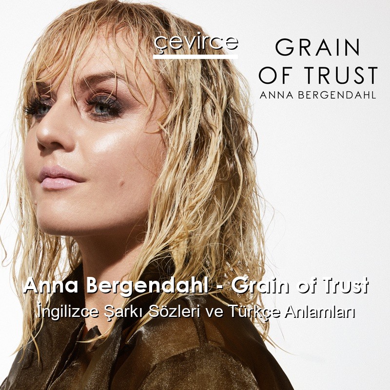 Anna Bergendahl – Grain of Trust İngilizce Şarkı Sözleri Türkçe Anlamları