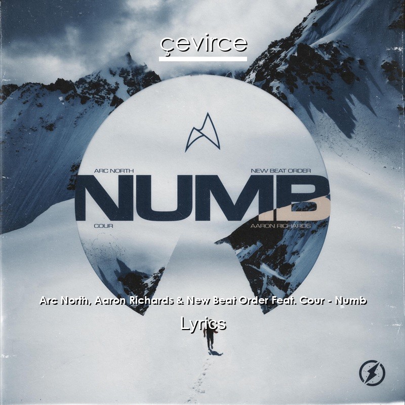 Arc North, Aaron Richards & New Beat Order Feat. Cour – Numb Lyrics
