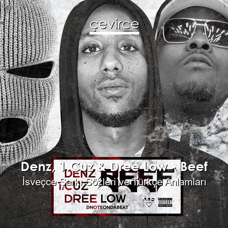 Denz, 1.Cuz & Dree Low – Beef İsveçce Şarkı Sözleri Türkçe Anlamları