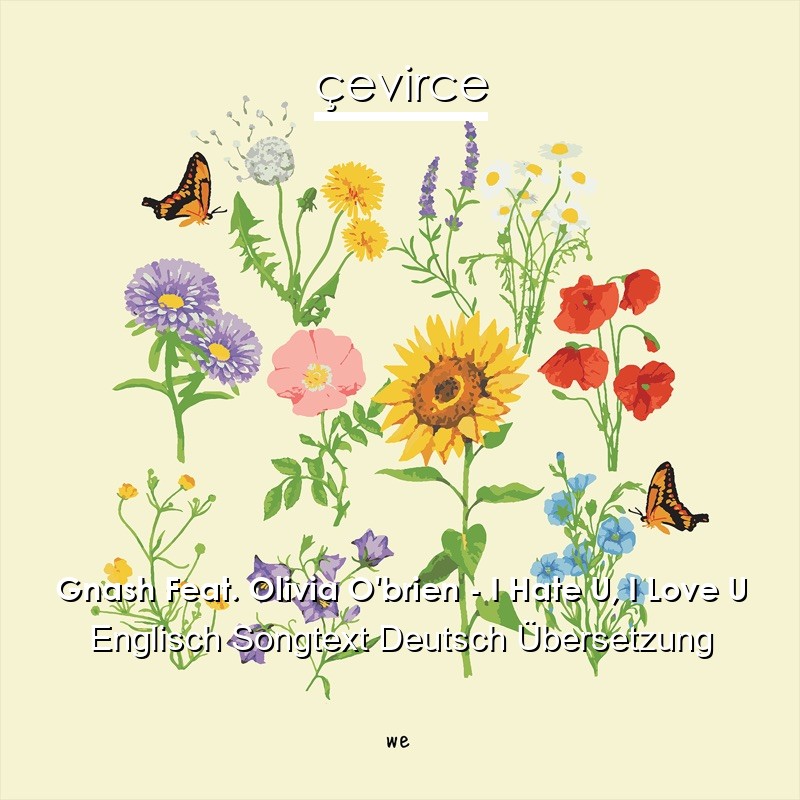 Gnash Feat. Olivia O’brien – I Hate U, I Love U Englisch Songtext Deutsch Übersetzung