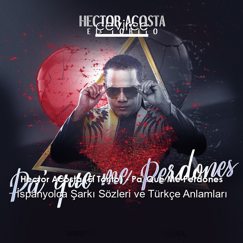 Hector Acosta (El Torito) – Pa’ Que Me Perdones İspanyolca Şarkı Sözleri Türkçe Anlamları