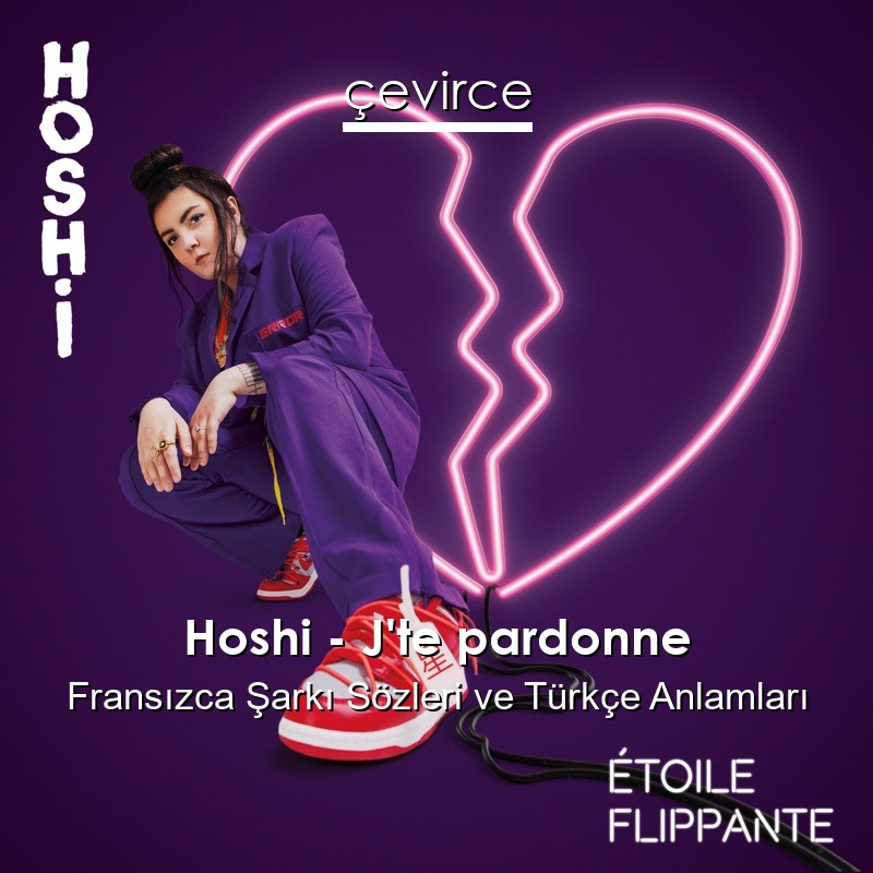 Hoshi – J’te pardonne Fransızca Şarkı Sözleri Türkçe Anlamları
