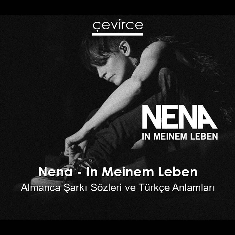 Nena – In Meinem Leben Almanca Şarkı Sözleri Türkçe Anlamları
